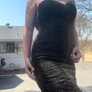 Cassandra Stone Black Velvet Gown – Size 10